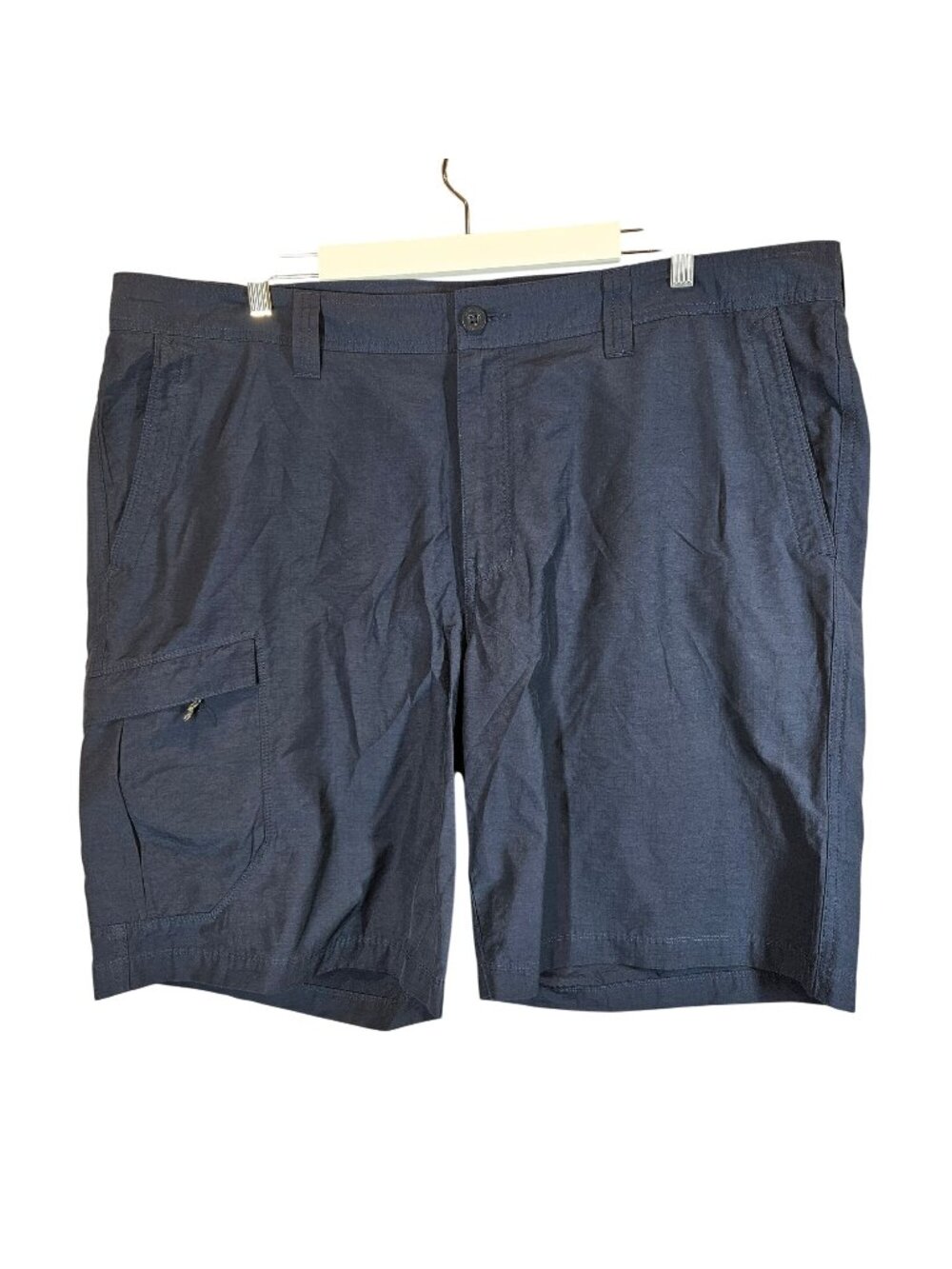 Columbia Mens 42 Regular Fit Dark Navy Cargo Shorts golf hiking walking casual